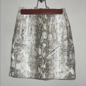 Dynamite Beige Snake Print Mini Skirt